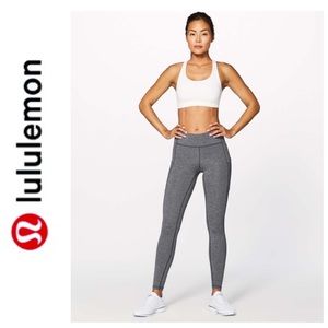 Lululemon gray leggings with pockets size 4